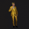 2 Button 3 Piece King Suit Orange