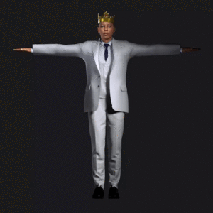 2 Button 3 Piece King Suit White