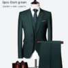 2 Button 3 Piece King Suit - Green, Eur 4XL